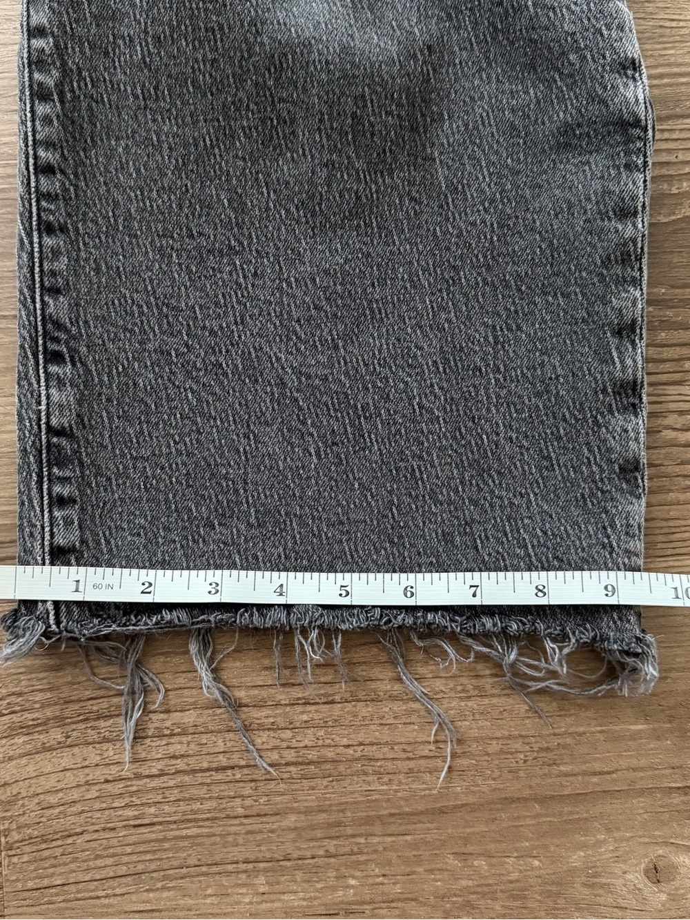 Madewell Perfect Vintage Wide Leg Crop Jeans Womens 30 Gray High Rise Raw Hem - Picture 12 of 12